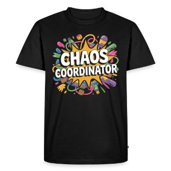 Preschool Teacher Early Learning Hero Fun - Men's Premium Organic T-Shirt - black - Front - Nico (187cm)