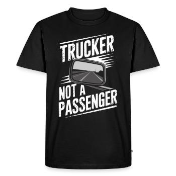 Women In Trucking Female Trucker Pride - Men's Premium Organic T-Shirt - black - Front - Nico (187cm)
