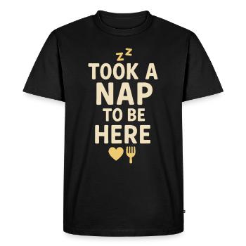 Première soirée de rendez-vous après bébé Nouveaux parents à nouveau - T-shirt Premium bio Homme - noir - Devant - Nico (187cm)