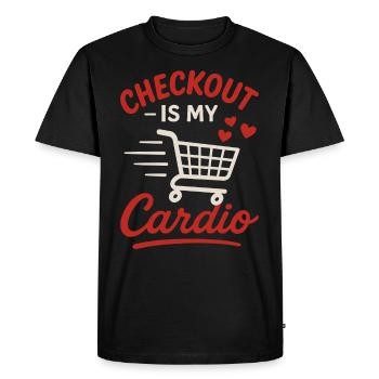 Le chariot rapide compétitif Food Shopper - T-shirt Premium bio Homme - noir - Devant - Nico (187cm)