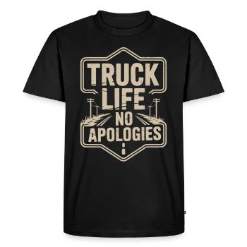 Women In Trucking Female Trucker Pride - Men's Premium Organic T-Shirt - black - Front - Nico (187cm)