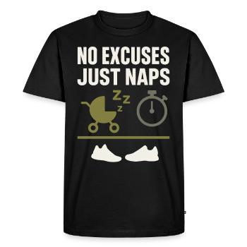 Crèche Papa Paternité Fierté - T-shirt Premium bio Homme - noir - Devant - Nico (187cm)
