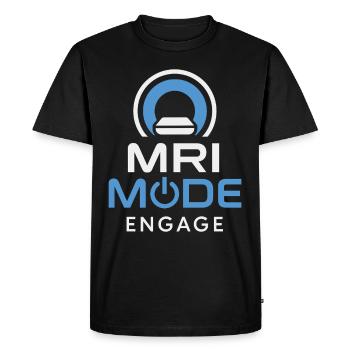 Technologue en IRM Radiologie Résonance magnétique - T-shirt Premium bio Homme - noir - Devant - Nico (187cm)