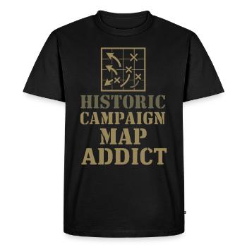 Historien militaire Recherche Guerre - T-shirt Premium bio Homme - noir - Devant - Nico (187cm)