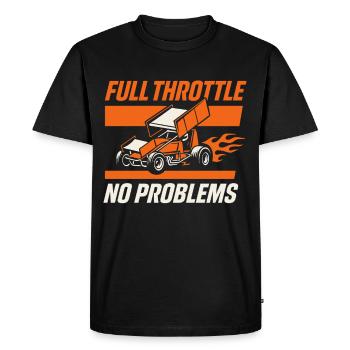 Sprint Car Racing Dirt Track Speed Oval Race - T-shirt Premium bio Homme - noir - Devant - Nico (187cm)