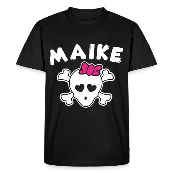 Pirate Maike Design pour les filles et les femmes - T-shirt Premium bio Homme - noir - Devant - Nico (187cm)