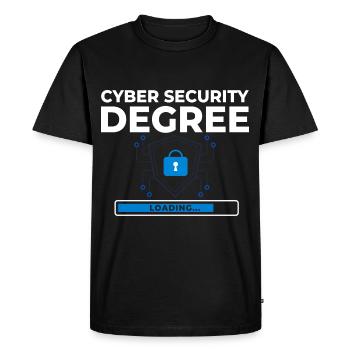 Cyber Security Information Computer Sicherheit - Men's Premium Organic T-Shirt - black - Front - Nico (187cm)