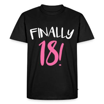18e anniversaire 18 ans Dix-huit ans - T-shirt Premium bio Homme - noir - Devant - Nico (187cm)