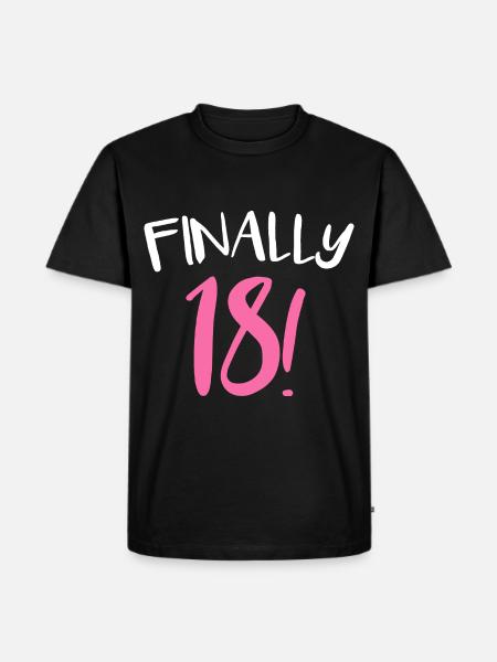 18. Geburtstag 18 Jahre Achtzehn - Ekologisk premium-T-shirt herr - svart