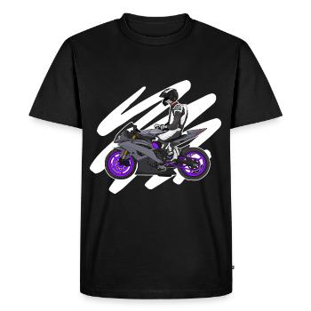 Superbike / Supermotard / Supermoto Wheelie Biker - T-shirt Premium bio Homme - noir - Devant - Nico (187cm)