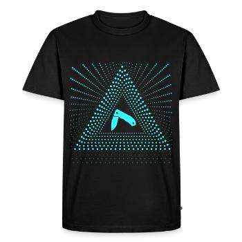 couteau de poche brillant brillant brillant radiant - T-shirt Premium bio Homme - noir - Devant - Nico (187cm)