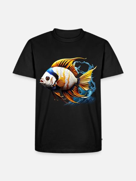 Angelfish - Men's Premium Organic T-Shirt - black