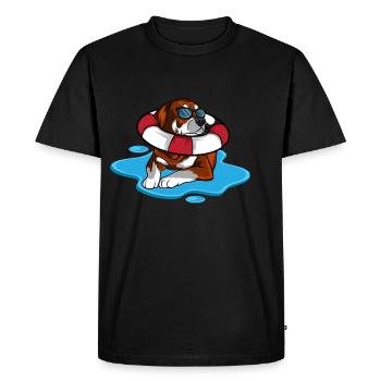 Dog Sunglasses Lifeguard Dog Gift - Men's Premium Organic T-Shirt - black - Front - Nico (187cm)