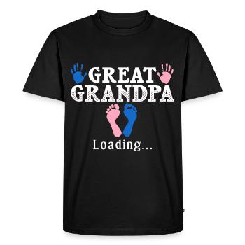 arrière-grand-père grand-père arrière-grands-parents grand-père - T-shirt Premium bio Homme - noir - Devant - Nico (187cm)