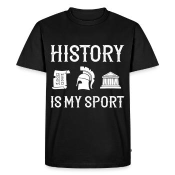 Professeur d’histoire Professeur de leçon Historien - T-shirt Premium bio Homme - noir - Devant - Nico (187cm)