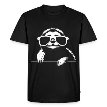 Paresseux Anime Paresseux Manga Paresseux Lunettes de soleil - T-shirt Premium bio Homme - noir - Devant - Nico (187cm)