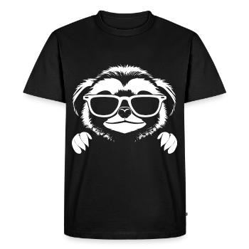 Paresseux Anime Paresseux Manga Paresseux Lunettes de soleil - T-shirt Premium bio Homme - noir - Devant - Nico (187cm)