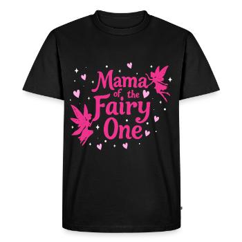 Maman de la fée Une - T-shirt Premium bio Homme - noir - Devant - Nico (187cm)