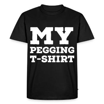 Pegging - T-shirt Premium bio Homme - noir - Devant - Nico (187cm)