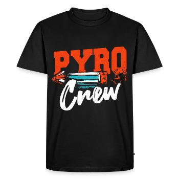 Fire Marshal Chief Pyromaniac Pyro Crew - Men's Premium Organic T-Shirt - black - Front - Nico (187cm)