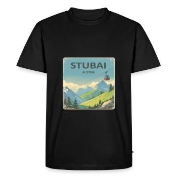 Stubai - Men's Premium Organic T-Shirt - black - Front - Nico (187cm)