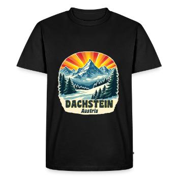 Dachstein - T-shirt Premium bio Homme - noir - Devant - Nico (187cm)