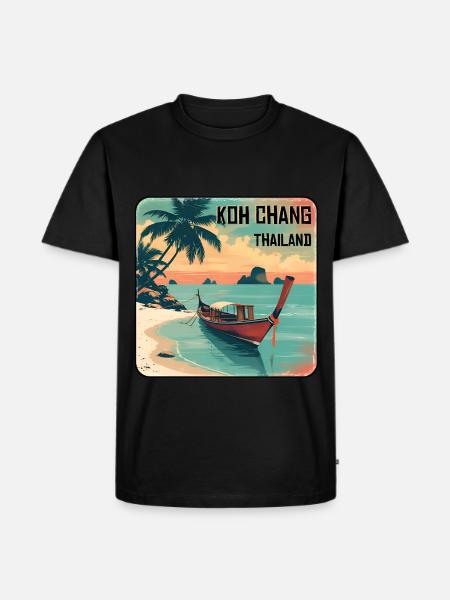 Koh Chang - Männer Premium Bio T-Shirt - Schwarz