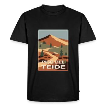 Pico del Teide Tenerife - T-shirt Premium bio Homme - noir - Devant - Nico (187cm)