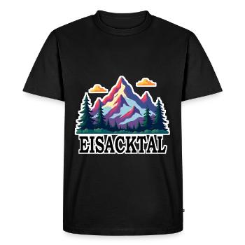 Valle Isarco - T-shirt Premium bio Homme - noir - Devant - Nico (187cm)