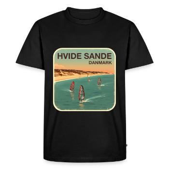Hvide Sande alternatively Denmark - Men's Premium Organic T-Shirt - black - Front - Nico (187cm)