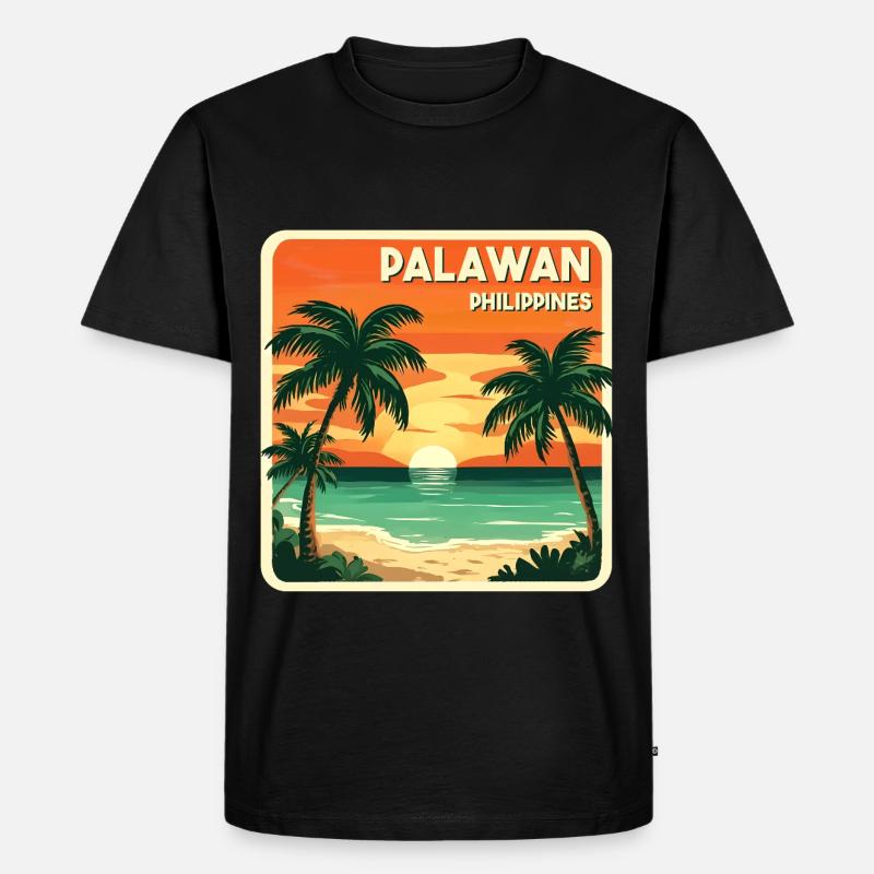 Palawan Philippines - Männer Premium Bio T-Shirt - Schwarz