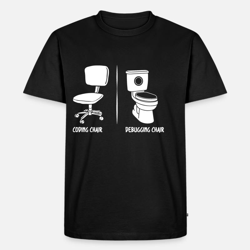 Debugging-Stuhl lustige Programmierer Geschenk - Männer Premium Bio T-Shirt - Schwarz