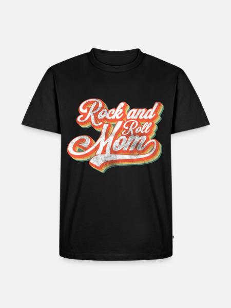 Rock and roll mor - Herre Premium økologisk T-shirt - sort