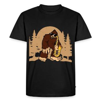 Strangeology Cryptozoology Cryptid Society - Men's Premium Organic T-Shirt - black - Front - Nico (187cm)