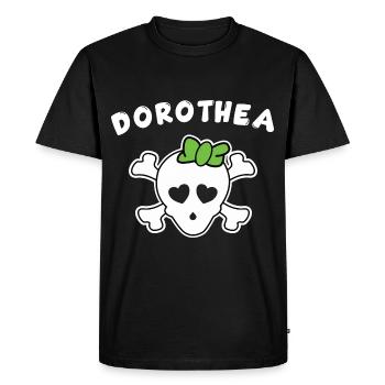 Pirate Dorothea Design for Girls and Women - Men's Premium Organic T-Shirt - black - Front - Nico (187cm)