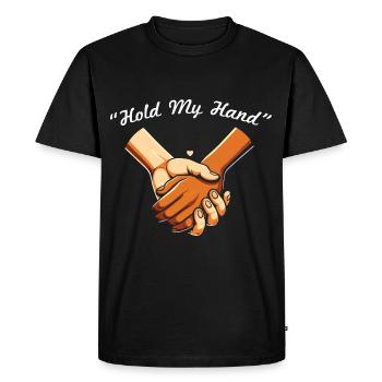 Paroles Mélomanes Auteurs-compositeurs Festival de musique - T-shirt Premium bio Homme - noir - Devant - Nico (187cm)