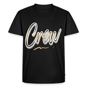 Équipage - T-shirt Premium bio Homme - noir - Devant - Nico (187cm)