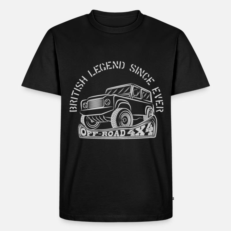 BRITISH LEGEND SINCE EVER - Männer Premium Bio T-Shirt - Schwarz