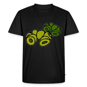 diverses olives - T-shirt Premium bio Homme - noir - Devant - Nico (187cm)