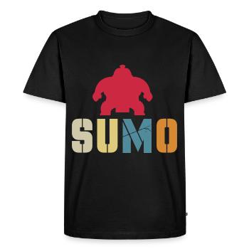 Sumo - Men's Premium Organic T-Shirt - black - Front - Nico (187cm)