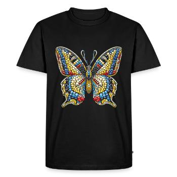 Butterfly: Artistic design for nature lovers - Men's Premium Organic T-Shirt - black - Front - Nico (187cm)