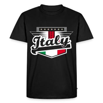 Italy Football Footballer Gift Idea - Men's Premium Organic T-Shirt - black - Front - Nico (187cm)
