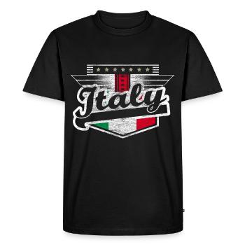 Italy Football Italian Football Players - Men's Premium Organic T-Shirt - black - Front - Nico (187cm)