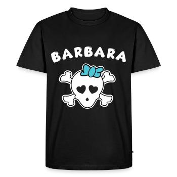 Pirate Anne Design pour les filles et les femmes - T-shirt Premium bio Homme - noir - Devant - Nico (187cm)