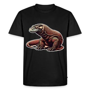 Komodo Dragon - Men's Premium Organic T-Shirt - black - Front - Nico (187cm)
