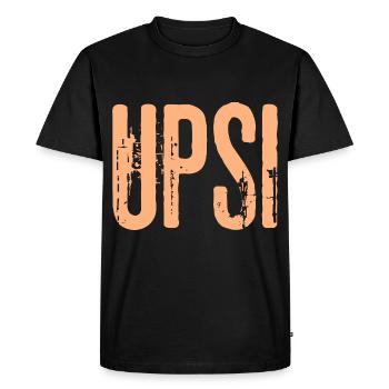 Upsi - T-shirt Premium bio Homme - noir - Devant - Nico (187cm)