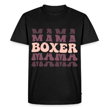 Boxeur - T-shirt Premium bio Homme - noir - Devant - Nico (187cm)