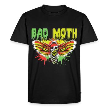 Bad Moth - Men's Premium Organic T-Shirt - black - Front - Nico (187cm)