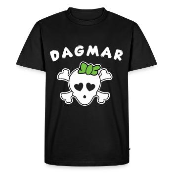 Pirate Dagmar Design for Girls and Women - Men's Premium Organic T-Shirt - black - Front - Nico (187cm)