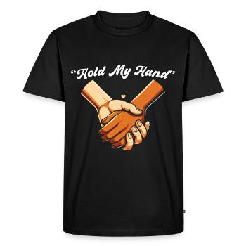 Lyrics Music Lovers Songwriters Music Festival - Men's Premium Organic T-Shirt - black - Front - Nico (187cm)